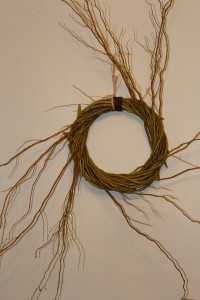 Willow wreath with sunbursts